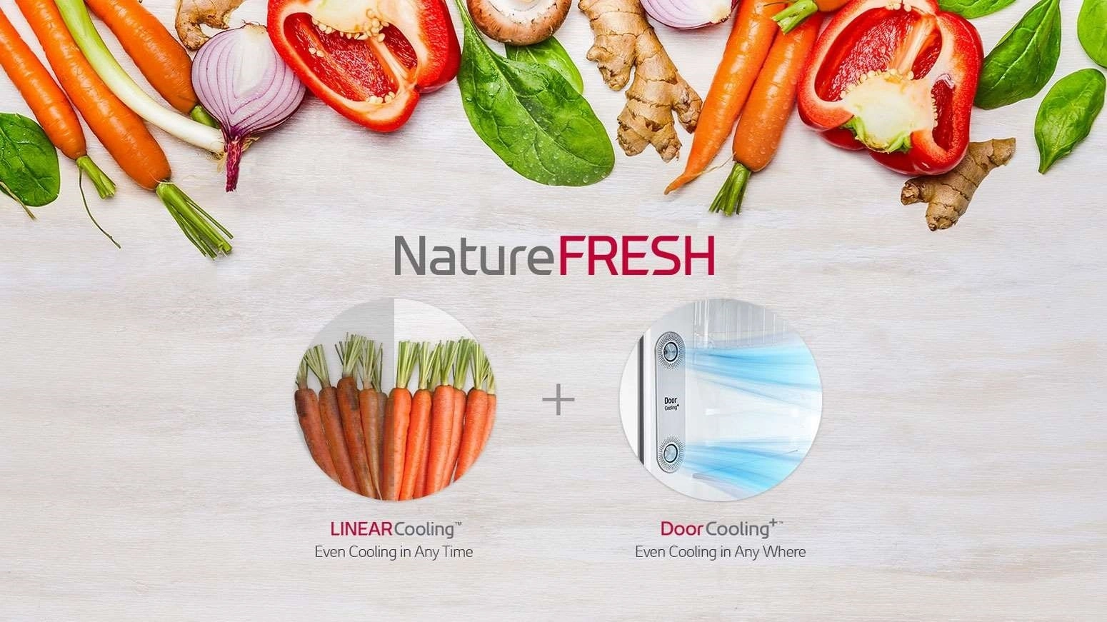 Nature Fresh یخچال فریزر بالا پایین 26 فوت ال جی مدل GR-B672GLPL