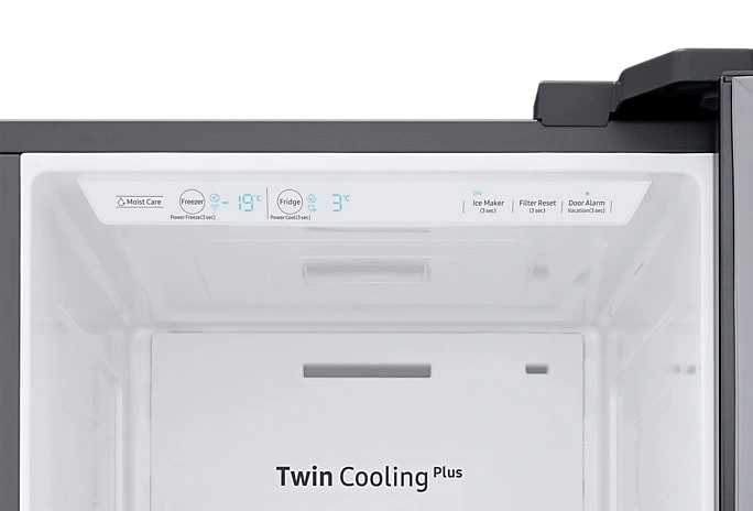 صفحه نمایش پنهان یخچال فریزر ساید بای ساید 3 درب 30 فوت سامسونگ مدل RS68N8650S9